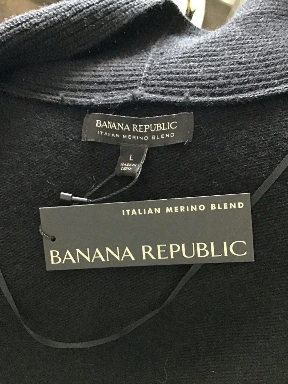 Banana Republic Black Long Open-Front Women's Cardigan